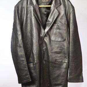 Black Leather Blazer